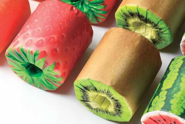 Diseño de Packaging The Fruits Toilet Paper