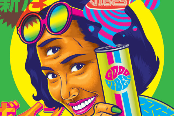 Publicidad con ilustración