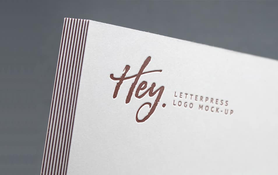 Letterpress Logo MockUp 2