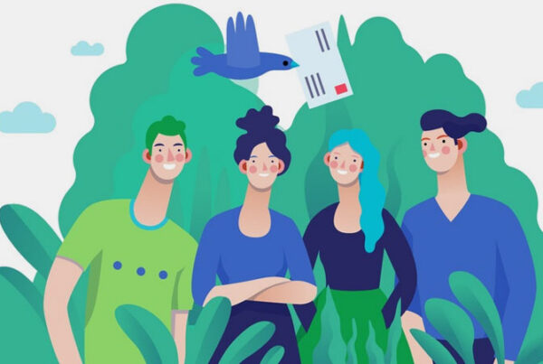 ilustración de community manager