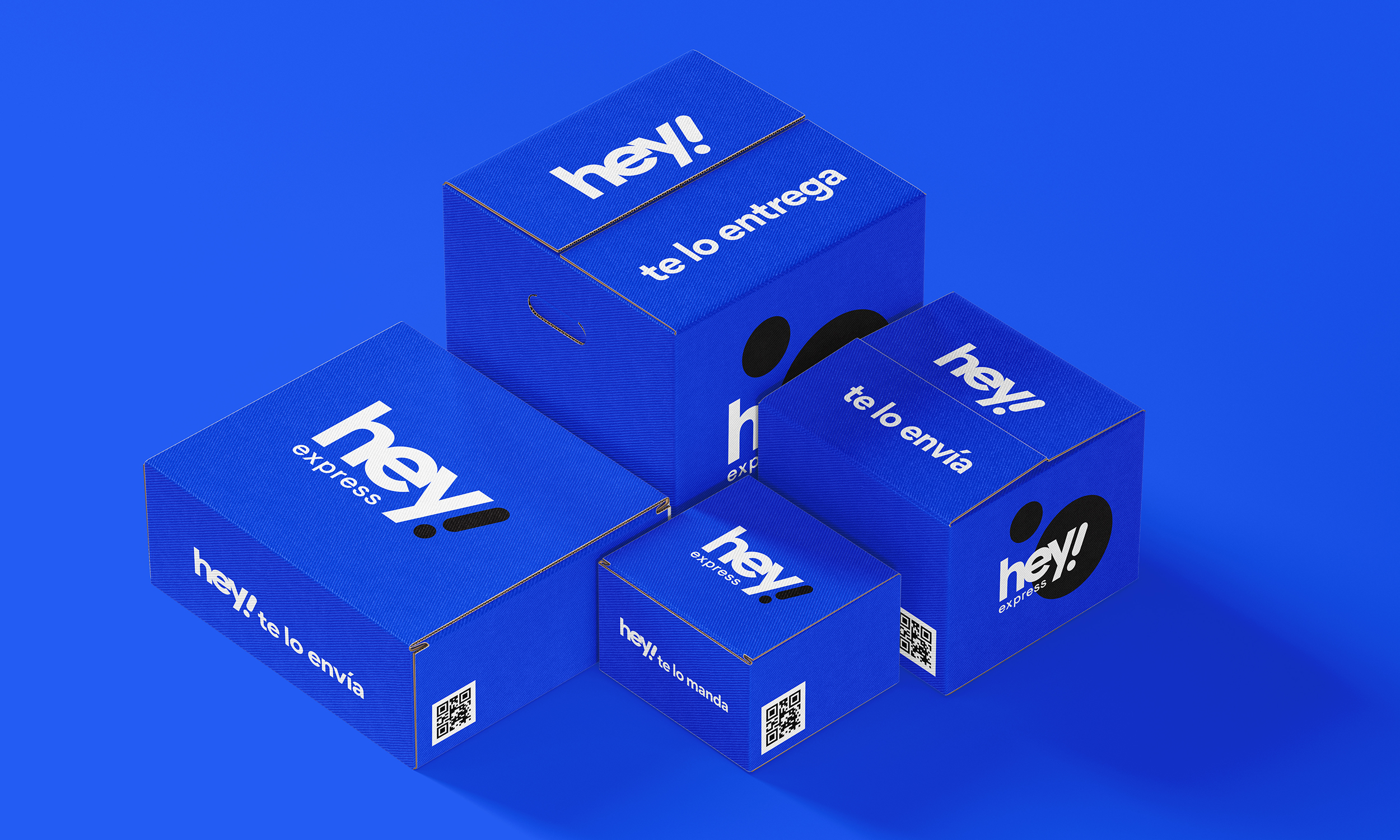 hey express paqueteria identidad visual branding agencia nortika