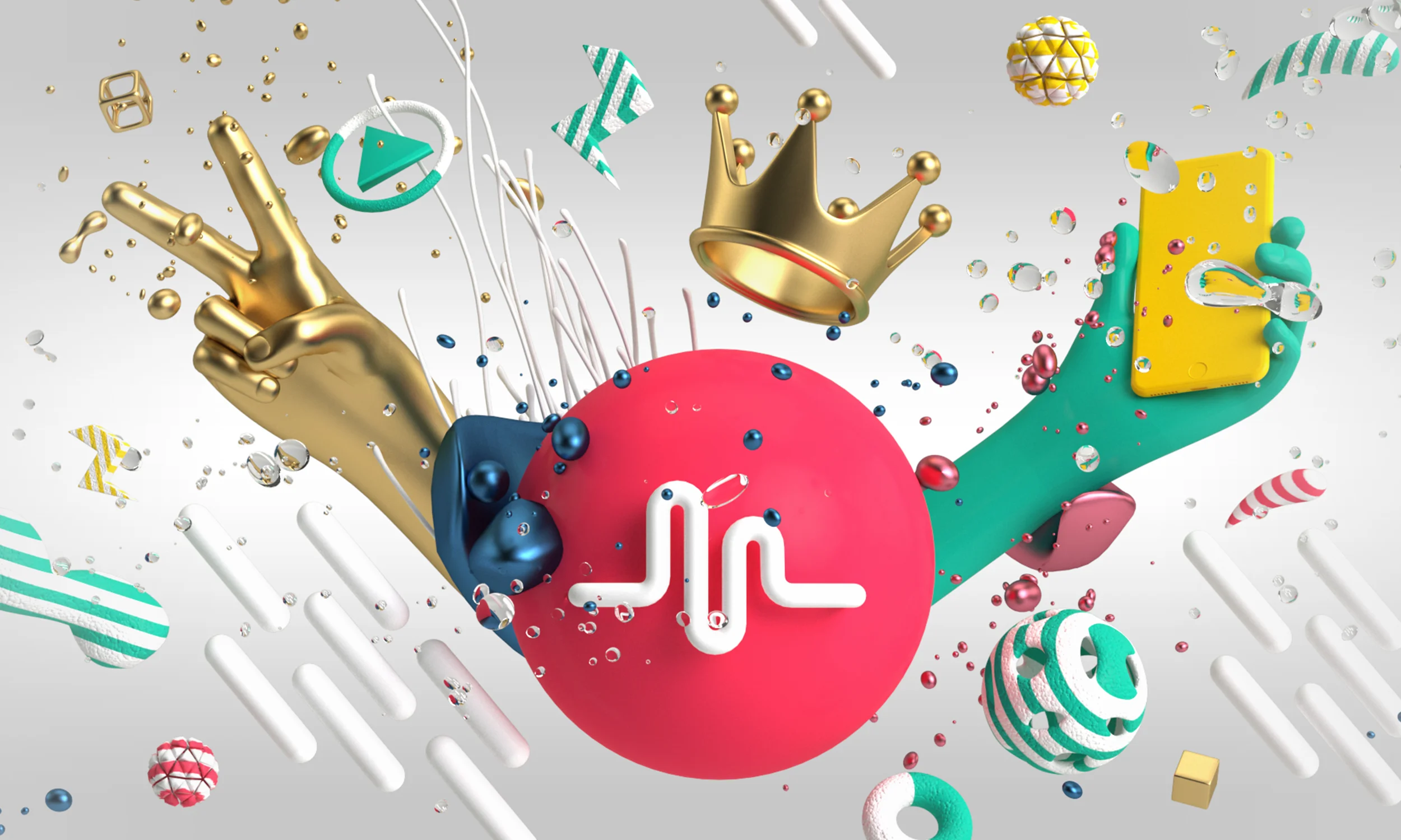 musically diseño de banner 3d nortika